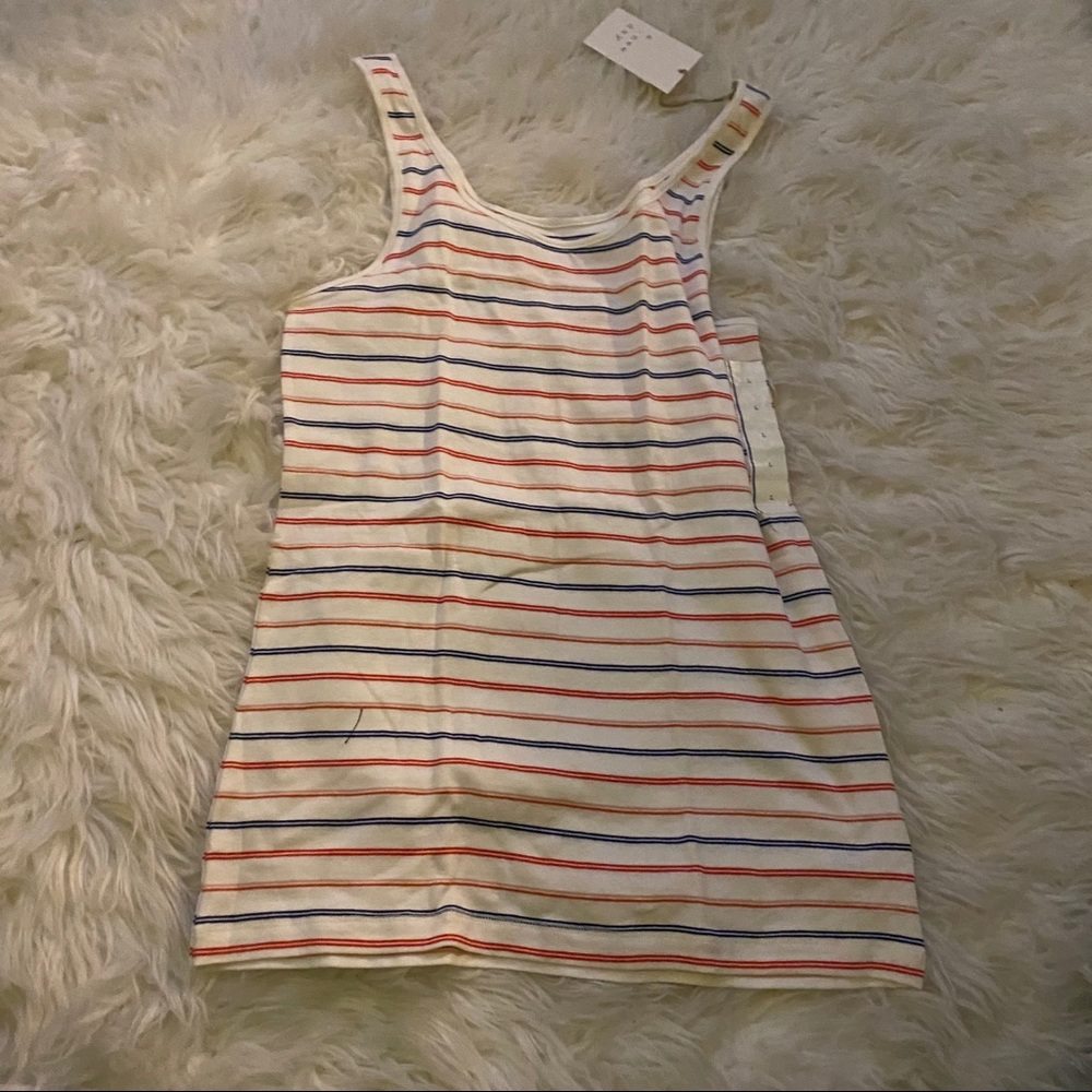 A new day striped tank top
